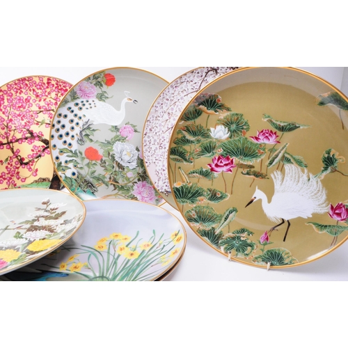 152 - Franklin Mint - Collection of 1979 Japanese porcelain collector plates. Examples from the series 'Fl... 