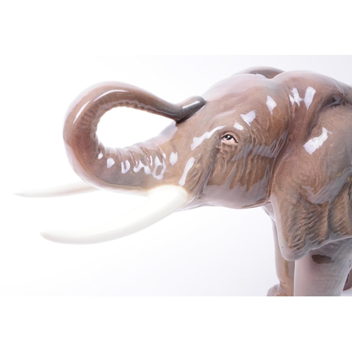 156 - Mid century Sylvac Elephant elephant figure. Numbered 68 to the underside. Measuring approx. 22.5cm ... 