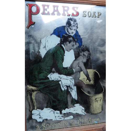 283 - Pears Soap - A vintage early 20th century Pears Soap point of sale advertising mirror. The mirror in... 