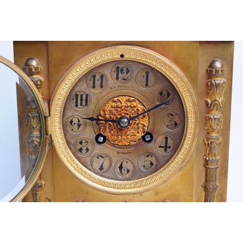 318 - W.W. Kemp & Co. - Samuel Marti - An early 20th century circa 1900 Samuel Marti 8-Day movement gi... 