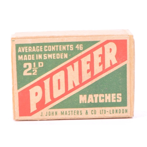 376 - Pioneer - A large extensive collection of Pioneer match boxes. Made in Sweden John Masters & Co ... 