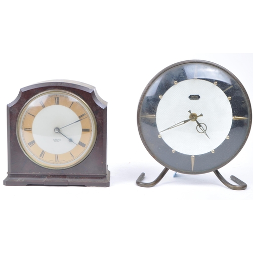 379 - Smiths, London - Collection of vintage 20th century mantel clocks. Art Deco examples with wooden exa... 