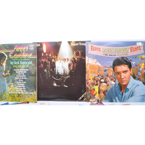 401 - Collection of late 20th century rock and pop LP vinyl records. Comprising of Elvis compilations, Abb... 