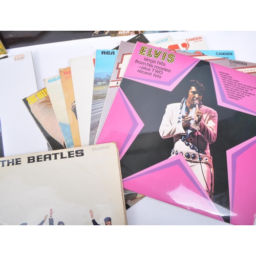 401 - Collection of late 20th century rock and pop LP vinyl records. Comprising of Elvis compilations, Abb... 