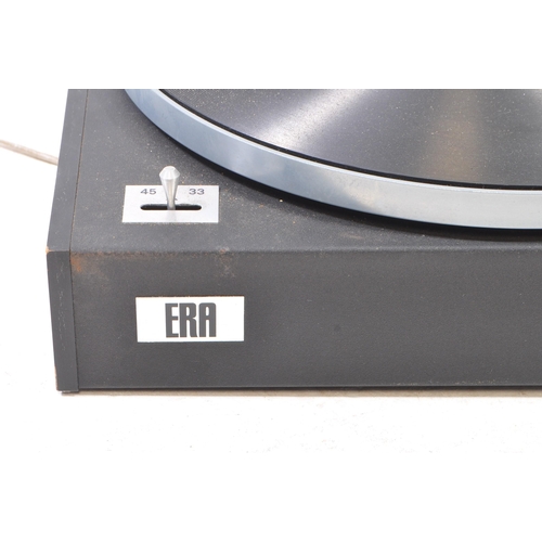 403 - ERA - Vintage late 20th century vinyl record player turntable. With an SME model number 3009 tonearm... 