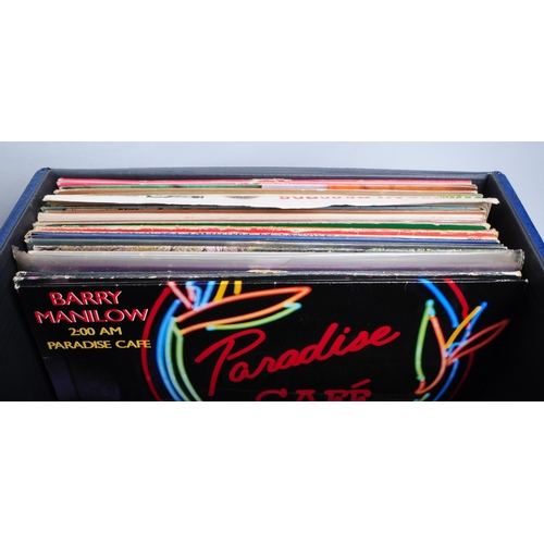 410 - Large collection of 20th century rock and motown LP vinyl records and a small amount of 45s singles.... 