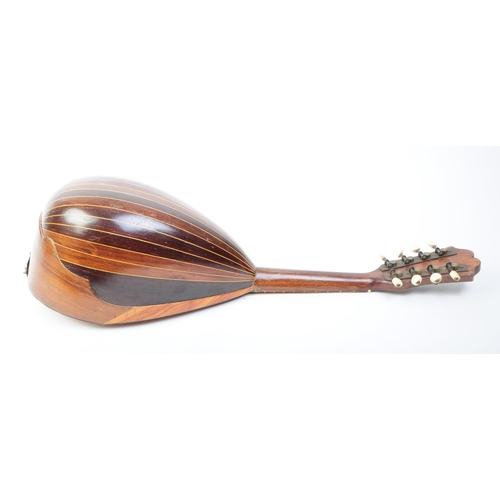 419 - Achille Lanfranco e Figlio - A vintage 20th century Italian mandolin. The mandolin having mother of ... 