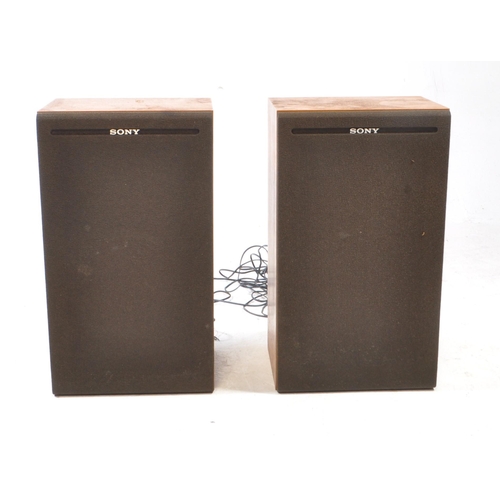 426 - SONY - 1980s vintage SS - 51 pair of speakers. Input power 36W. Made in Korea. Each speaker measurin... 