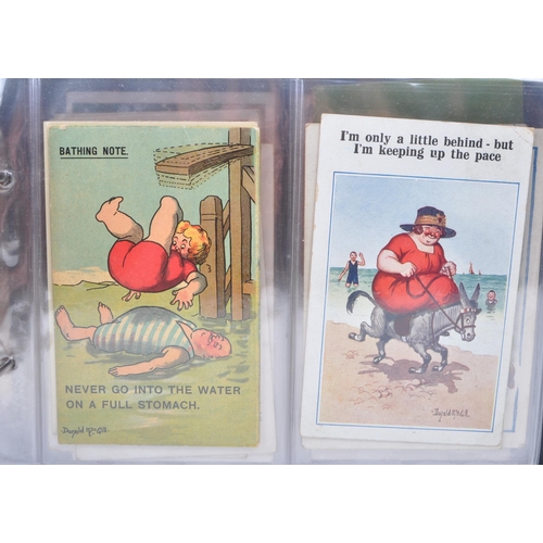 479 - Collection of early to mid 20th century humourous cartoon postcards. Mostly including illustrations ... 