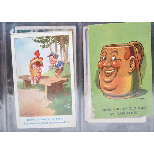 479 - Collection of early to mid 20th century humourous cartoon postcards. Mostly including illustrations ... 