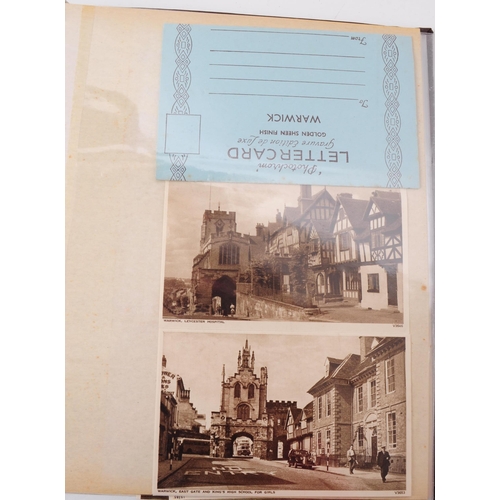 489 - A collection of 20th century letter cards of local British Interest, including 1940s letter cards of... 