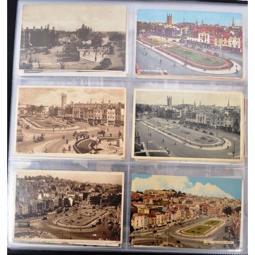 491 - Bristol postcards. Local interest. Extensive collection (approx 380) in large album. Mostly pre WWII... 