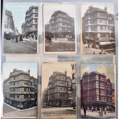 491 - Bristol postcards. Local interest. Extensive collection (approx 380) in large album. Mostly pre WWII... 