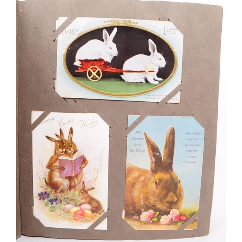 492 - Easter postcards (300). Early to mid 20th century. Extensive collection with colour illustrations ty... 