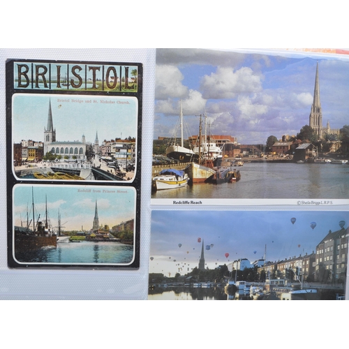 496 - A large collection of mid to late 20th century Bristol interest postcards. Including locations such ... 