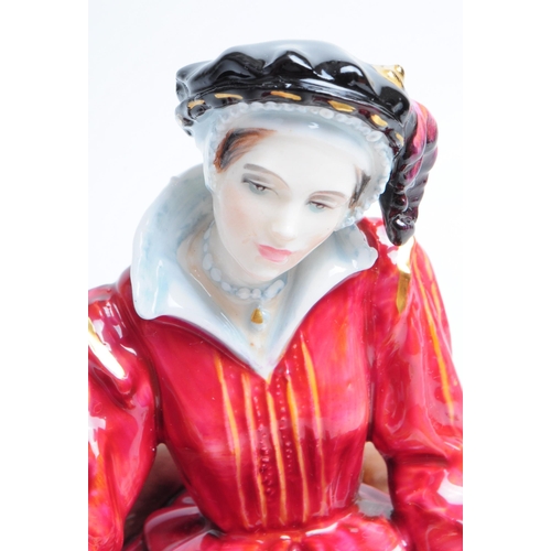 5 - Royal Doulton - Contemporary porcelain figurine of Catherine Parr. Tudors Henry VIII's wife limited ... 