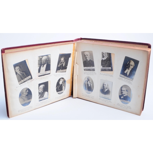 516 - Early 20th century cigarette cards Ogdens photo album of Royalty of the World, famous military naval... 