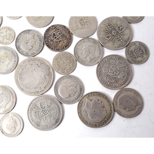 527 - A collection of early 20th century 1920 - 1947 British silver coins. The collection consiting of a s... 