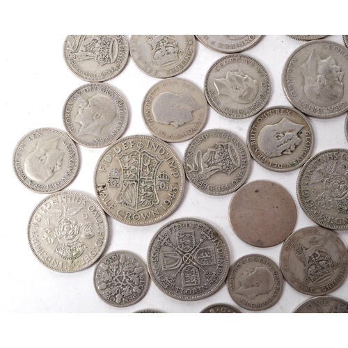 528 - A collection of early 20th century 1920 - 1947 British silver coins. The collection consiting of a s... 