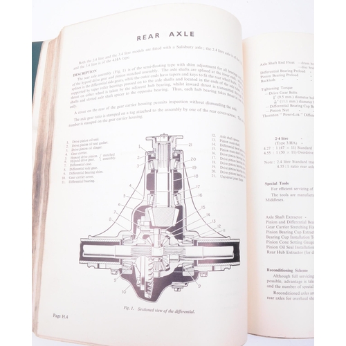 530 - Jaguar - A vintage mid 20th century Jaguar cars service manual. The ' Jaguar 2.4 litre and 3.4 litre... 