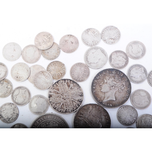 545 - A collection of 19th and 20th century silver coins. The collection to include examples such as 1893 ... 