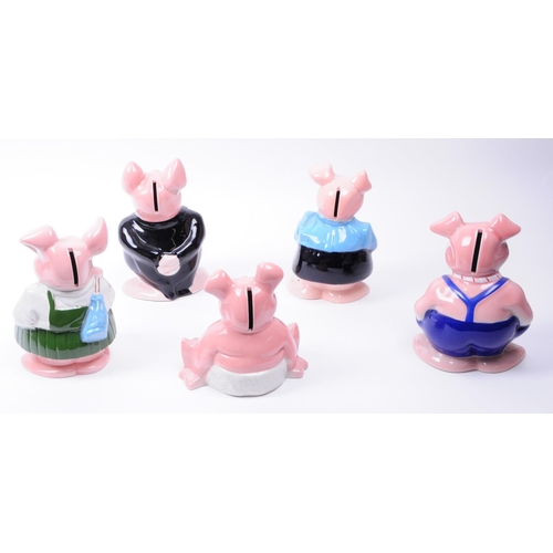 64 - Wade - Natwest - A full collection of 20th century 1980s Wade for Natwest ceramic piggy banks. The c... 