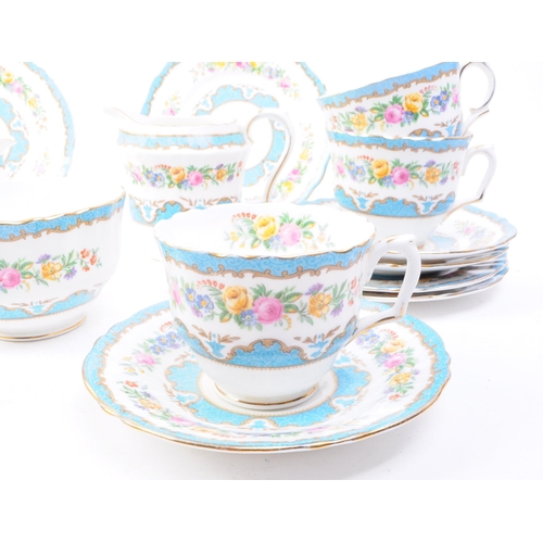 82 - Crown Staffordshire - A vintage 20th century Crown Staffordshire fine bone china part tea service. T... 