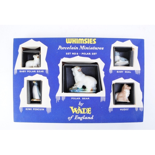 97 - Wade - Whimsies - Four 20th century porcelain miniature full sets of animal figures. Comprised of Po... 