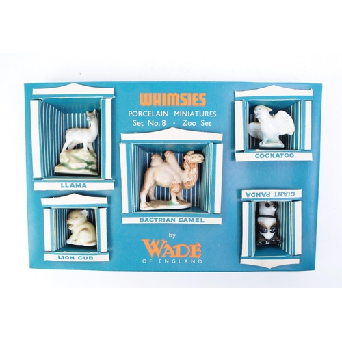 97 - Wade - Whimsies - Four 20th century porcelain miniature full sets of animal figures. Comprised of Po... 