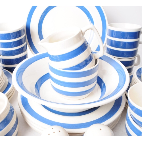 98 - Staffordshire Ironstone - Chef Ware - Collection of English blue and white dinner ware, comprised of... 