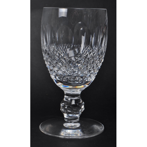 138 - Waterford - A collection of fifteen Waterford Colleen cut crystal wine / claret glasses. Having roun... 