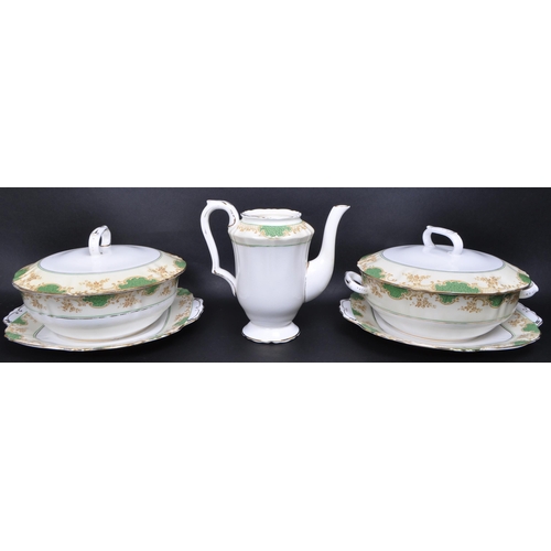 140 - Crown Staffordshire - An early 20th century Crown Staffordshire bone china part service. The service... 