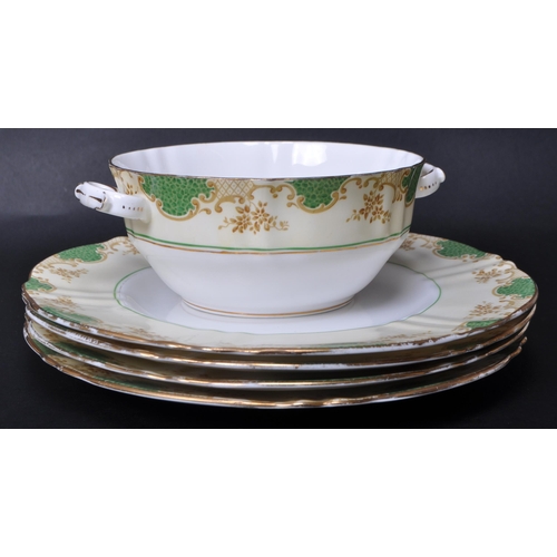 140 - Crown Staffordshire - An early 20th century Crown Staffordshire bone china part service. The service... 