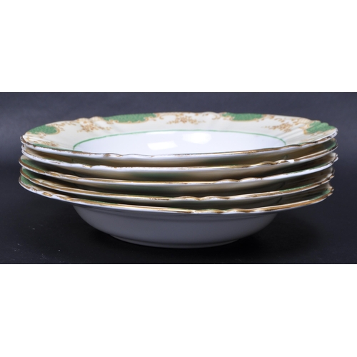 140 - Crown Staffordshire - An early 20th century Crown Staffordshire bone china part service. The service... 