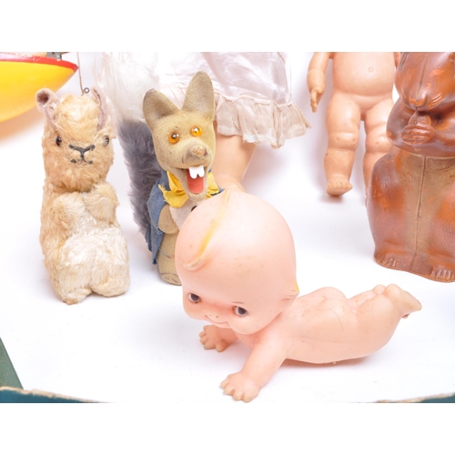 208 - A collection of assorted late 20th century vintage toys. Examples including a HCF Basil Brush figure... 