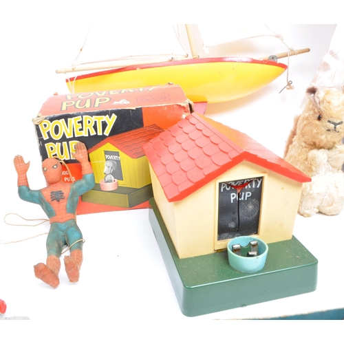 208 - A collection of assorted late 20th century vintage toys. Examples including a HCF Basil Brush figure... 