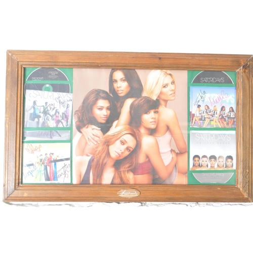 437 - The Saturdays - A self created signed albums frame wall art. Signed by all members including Frankie... 