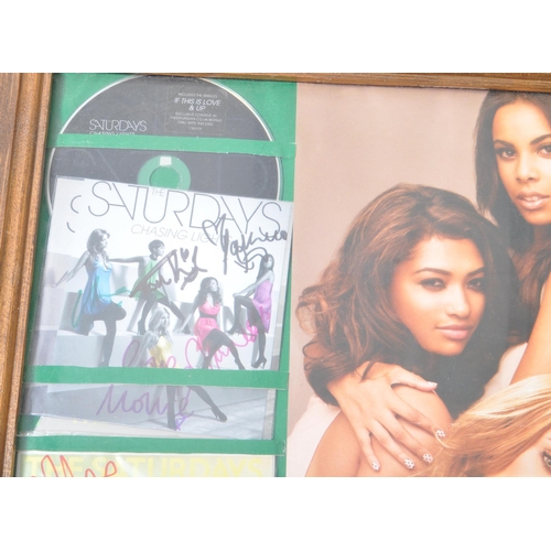 437 - The Saturdays - A self created signed albums frame wall art. Signed by all members including Frankie... 