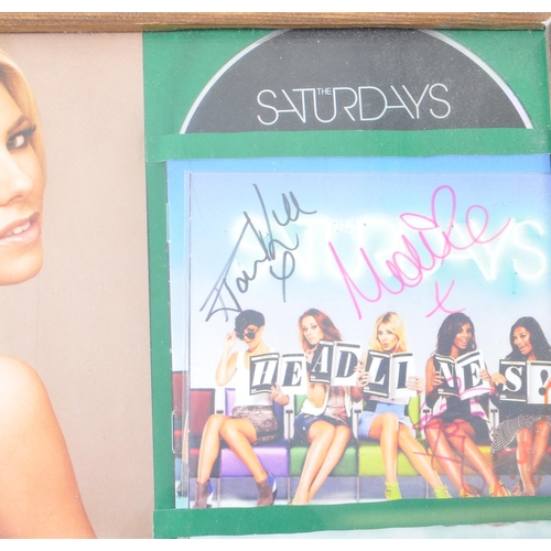 437 - The Saturdays - A self created signed albums frame wall art. Signed by all members including Frankie... 