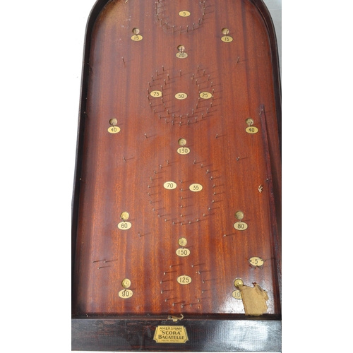 457 - Three early 20th century wooden bagatelle boards, comprised of a Corinthian 21T, an Amersham Scora B... 