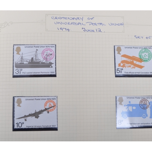 510 - A collection of 20th century British commemorative and definitive decimal stamps. The collection to ... 