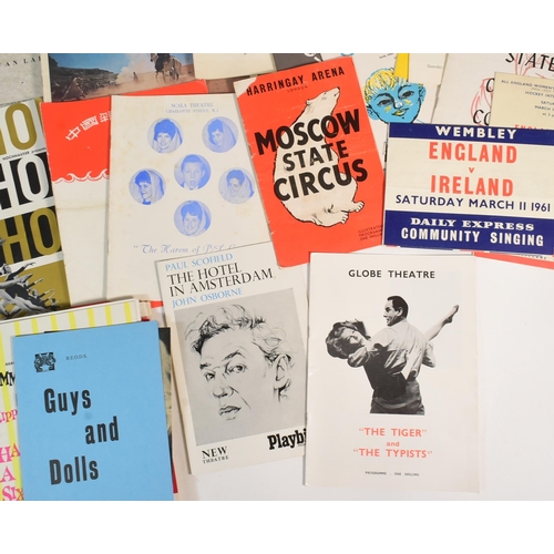 534 - Collection of mid to late 20th century theatre programmes. Examples including 1958 Royal Opera House... 