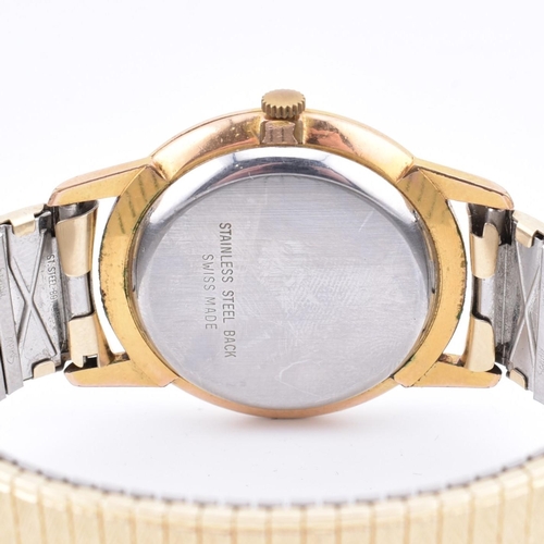 341 - A Montine 17 Jewels wristwatch. The Montine of Switzerland wristwatch having stick indices, stick ha... 