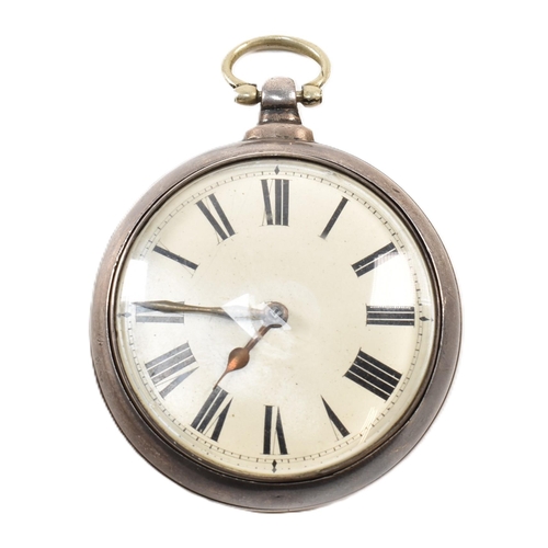 355 - A hallmarked 19th century silver fusee pocket watch. The pocket watch having Roman numerals to the c... 