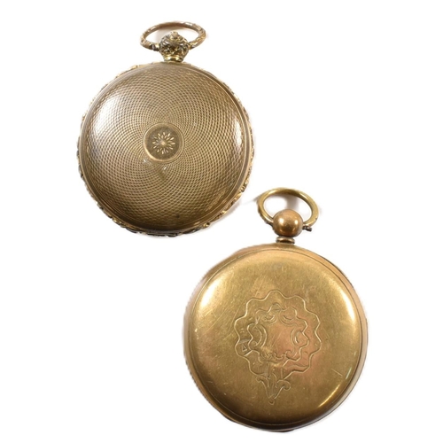 357 - Two 19th century pocket watches. One markd Breguet Paris to the movement. AF.