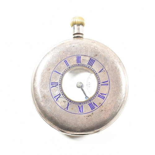 389 - Six silver pocket watches. The watches to include a Swiss made half under pocket watch hallmarked Lo... 