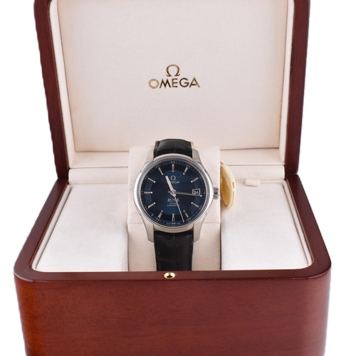 65 - An Omega De Ville Hour Vision Orbis wristwatch. The Omega De Ville Hour Vision wristwatch having a b... 