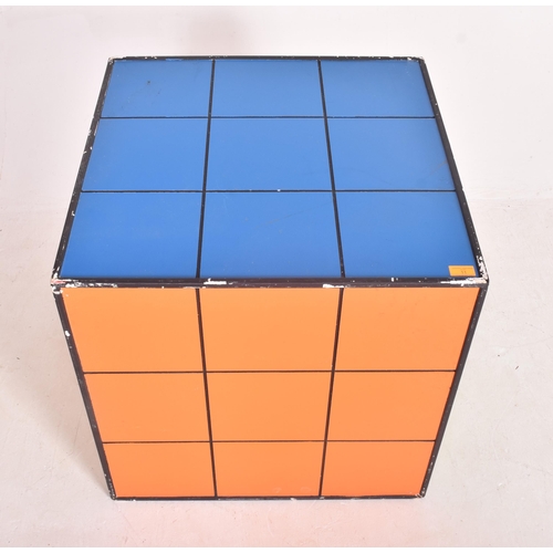 11 - A large contemporary Rubix Cube display, possibly from a disco or pier. Typical form with multi colo... 