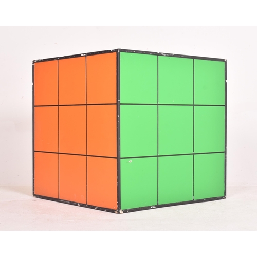 11 - A large contemporary Rubix Cube display, possibly from a disco or pier. Typical form with multi colo... 