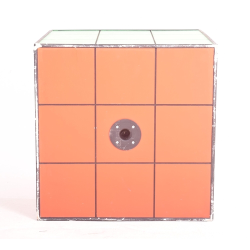 11 - A large contemporary Rubix Cube display, possibly from a disco or pier. Typical form with multi colo... 